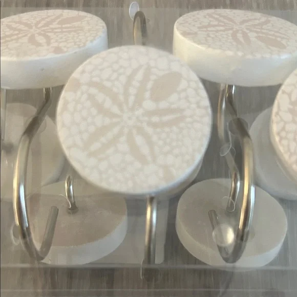 Sand Dollar Shower Curtain Hooks - Picture 2 of 2